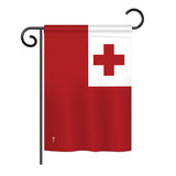 Tonga - Nationality Flags of the World Vertical Impressions Decorative Flags HG140234 Printed In USA