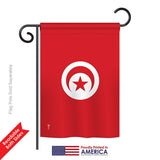 Tunisia - Nationality Flags of the World Vertical Impressions Decorative Flags HG140236 Printed In USA