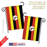 Uganda - Nationality Flags of the World Vertical Impressions Decorative Flags HG140241 Printed In USA