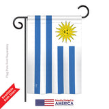 Uruguay - Nationality Flags of the World Vertical Impressions Decorative Flags HG140247 Printed In USA