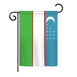 Uzbekistan - Nationality Flags of the World Vertical Impressions Decorative Flags HG140249 Printed In USA