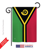 Vanuatu - Nationality Flags of the World Vertical Impressions Decorative Flags HG140250 Printed In USA