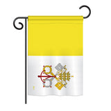 Vatican City - Nationality Flags of the World Vertical Impressions Decorative Flags HG140251 Printed In USA