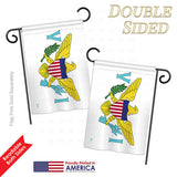 Virgin Islands - Nationality Flags of the World Vertical Impressions Decorative Flags HG140255 Printed In USA