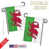 Wales - Nationality Flags of the World Vertical Impressions Decorative Flags HG140256 Printed In USA