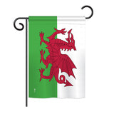 Wales - Nationality Flags of the World Vertical Impressions Decorative Flags HG140256 Printed In USA