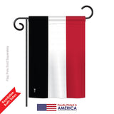 Yemen - Nationality Flags of the World Vertical Impressions Decorative Flags HG140257 Printed In USA