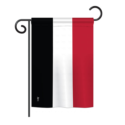 Yemen - Nationality Flags of the World Vertical Impressions Decorative Flags HG140257 Printed In USA