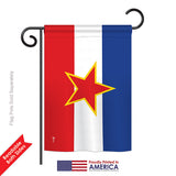 Yugoslavia - Nationality Flags of the World Vertical Impressions Decorative Flags HG140258 Printed In USA