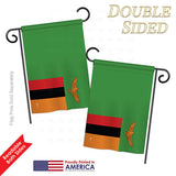 Zambia - Nationality Flags of the World Vertical Impressions Decorative Flags HG140260 Printed In USA