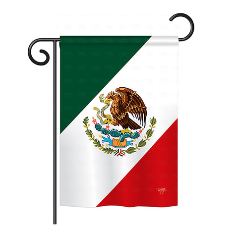 Mexico - Nationality Flags of the World Vertical Impressions Decorative Flags HG108019 Printed In USA