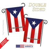 Puerto Rico - Nationality Flags of the World Vertical Impressions Decorative Flags HG108049 Printed In USA