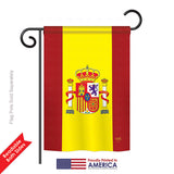 Spain - Nationality Flags of the World Vertical Impressions Decorative Flags HG108075 Printed In USA
