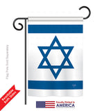 Israel - Nationality Flags of the World Vertical Impressions Decorative Flags HG108080 Printed In USA