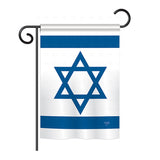 Israel - Nationality Flags of the World Vertical Impressions Decorative Flags HG108080 Printed In USA