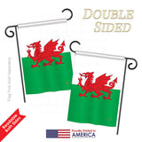 Wales - Nationality Flags of the World Vertical Impressions Decorative Flags HG108084 Printed In USA