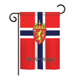 Norway - Nationality Flags of the World Vertical Impressions Decorative Flags HG108092 Printed In USA
