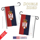 Serbia - Nationality Flags of the World Vertical Impressions Decorative Flags HG108107 Printed In USA