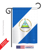 Nicaragua - Nationality Flags of the World Vertical Impressions Decorative Flags HG108160 Printed In USA