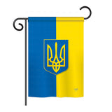 Ukraine - Nationality Flags of the World Vertical Impressions Decorative Flags HG108192 Printed In USA