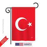 Turkey - Nationality Flags of the World Vertical Impressions Decorative Flags HG108194 Printed In USA