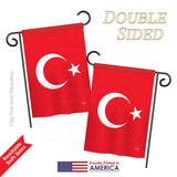 Turkey - Nationality Flags of the World Vertical Impressions Decorative Flags HG108194 Printed In USA