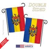 Moldova - Nationality Flags of the World Vertical Impressions Decorative Flags HG108213 Printed In USA