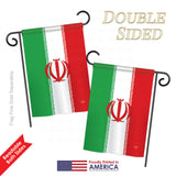 Iran - Nationality Flags of the World Vertical Impressions Decorative Flags HG108215 Printed In USA