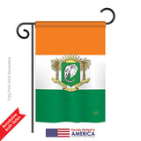 Ivory Coast - Nationality Flags of the World Vertical Impressions Decorative Flags HG108217 Printed In USA