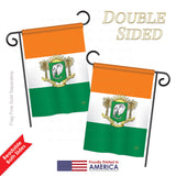 Ivory Coast - Nationality Flags of the World Vertical Impressions Decorative Flags HG108217 Printed In USA