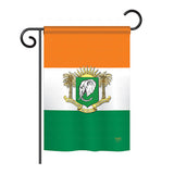 Ivory Coast - Nationality Flags of the World Vertical Impressions Decorative Flags HG108217 Printed In USA