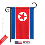 North Korea - Nationality Flags of the World Vertical Impressions Decorative Flags HG108328 Printed In USA