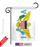 US Virgin Islands - Nationality Flags of the World Vertical Impressions Decorative Flags HG108334 Printed In USA