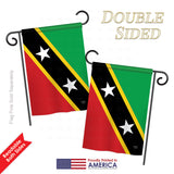 Saint Saint Kitts and Nevis - Nationality Flags of the World Vertical Impressions Decorative Flags HG108345 Printed In USA