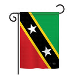 Saint Saint Kitts and Nevis - Nationality Flags of the World Vertical Impressions Decorative Flags HG108345 Printed In USA