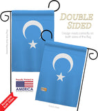 Uyghur - Nationality Flags of the World Vertical Impressions Decorative Flags HG170197 Made In USA
