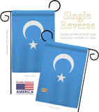 Uyghur - Nationality Flags of the World Vertical Impressions Decorative Flags HG170197 Made In USA