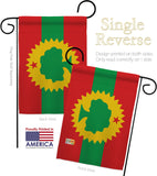 Oromo Liberation - Nationality Flags of the World Vertical Impressions Decorative Flags HG170211 Made In USA