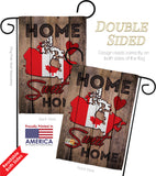 Country Canada Home Sweet Home - Nationality Flags of the World Vertical Impressions Decorative Flags HG191162 Made In USA