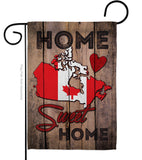 Country Canada Home Sweet Home - Nationality Flags of the World Vertical Impressions Decorative Flags HG191162 Made In USA