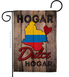 Country Colombia Hogar Dulce Hogar - Nationality Flags of the World Vertical Impressions Decorative Flags HG191164 Made In USA