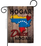 Country Venezuela Hogar Dulce Hogar - Nationality Flags of the World Vertical Impressions Decorative Flags HG191168 Made In USA