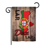 Country Porugal Lar Doce Lar - Nationality Flags of the World Vertical Impressions Decorative Flags HG192028 Printed In USA