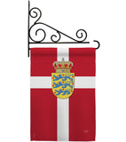 Denmark - Nationality Flags of the World Vertical Impressions Decorative Flags HG108093 Made In USA