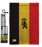 Belgium - Nationality Flags of the World Vertical Impressions Decorative Flags HG108098 Made In USA
