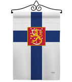 Finland - Nationality Flags of the World Vertical Impressions Decorative Flags HG108103 Made In USA