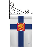 Finland - Nationality Flags of the World Vertical Impressions Decorative Flags HG108103 Made In USA