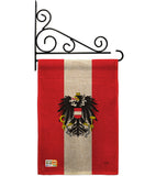 Austria - Nationality Flags of the World Vertical Impressions Decorative Flags HG108119 Made In USA