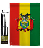 Bolivia - Nationality Flags of the World Vertical Impressions Decorative Flags HG108155 Made In USA