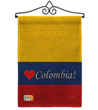 Colombia - Nationality Flags of the World Vertical Impressions Decorative Flags HG108161 Made In USA
